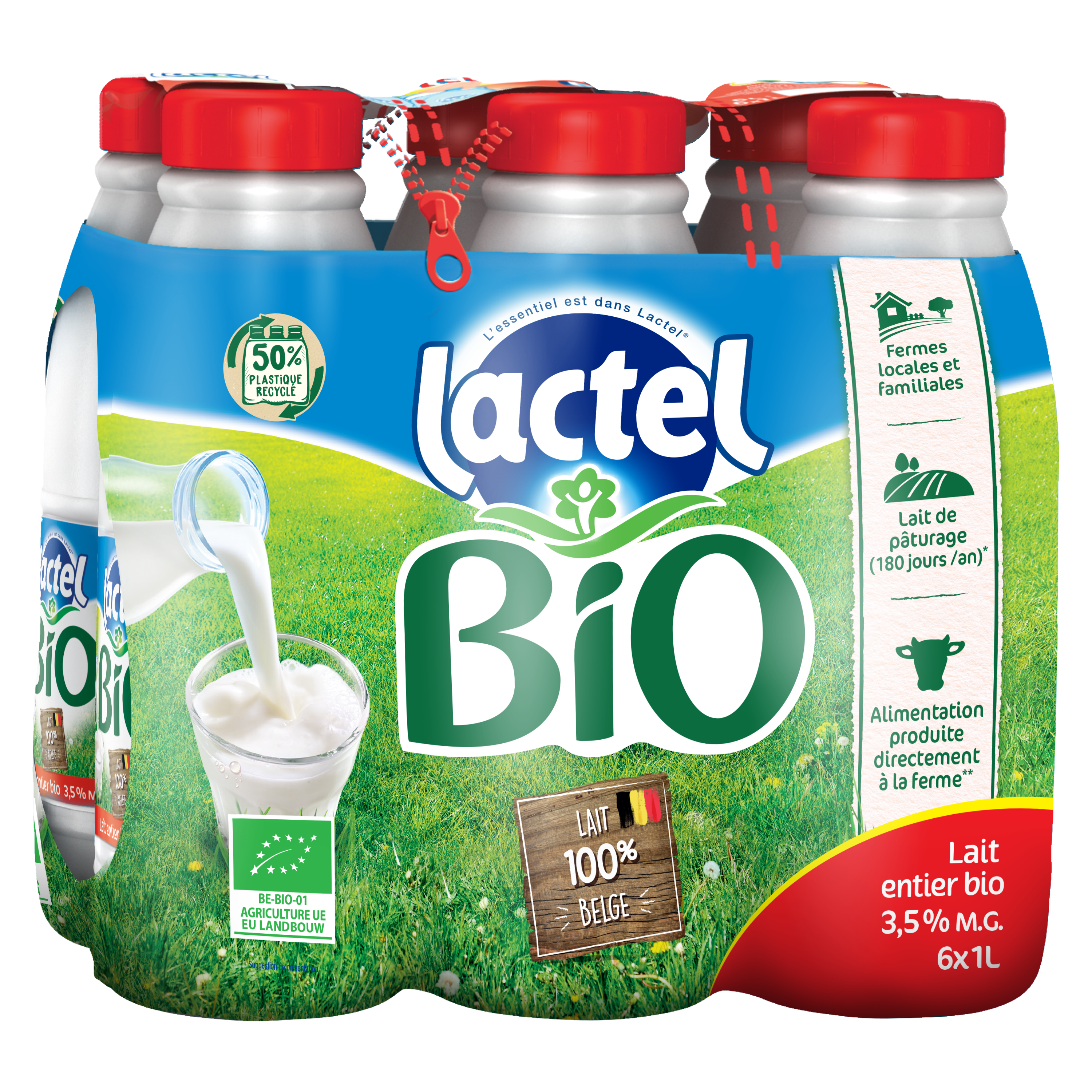 Folies bestaande uit 50 % gerecycleerde plastic